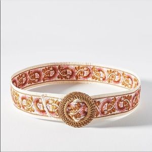 NWT Floral Embroidered Belt